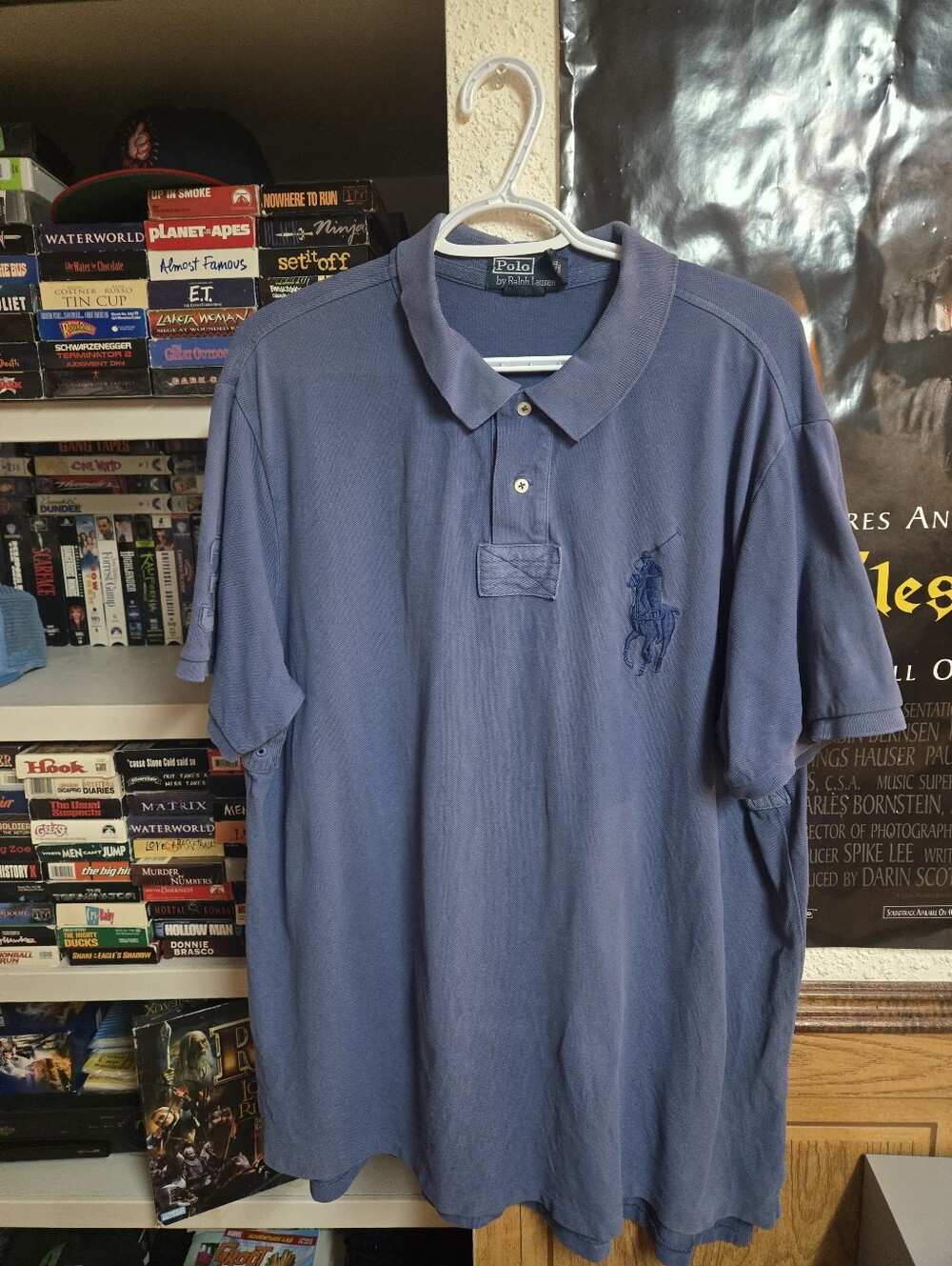Ralph Lauren Polo Men’s Indigo Embroidered Pony Short-Sleeve Polo